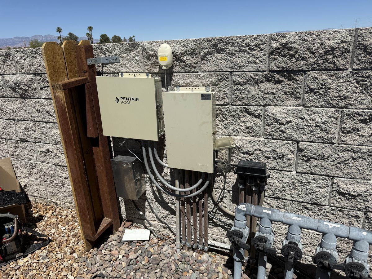 Pentair automation panel wall-mount installation